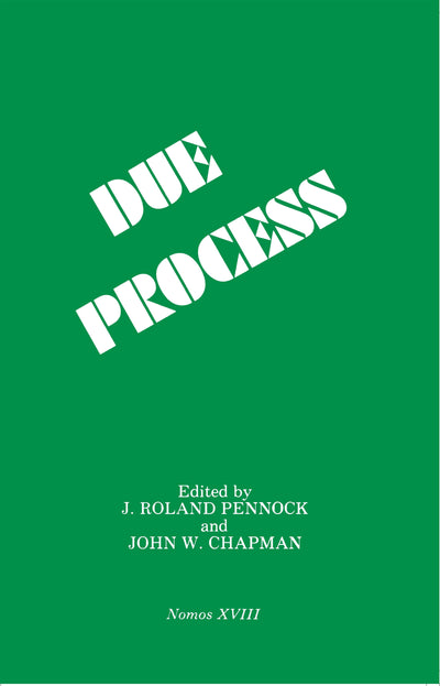Cover image for Due Process, isbn: 9780814767948
