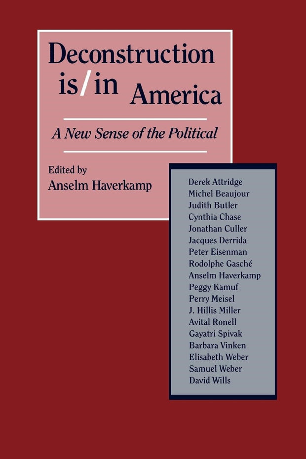 Cover image for Deconstruction Is/In America, isbn: 9780814773161