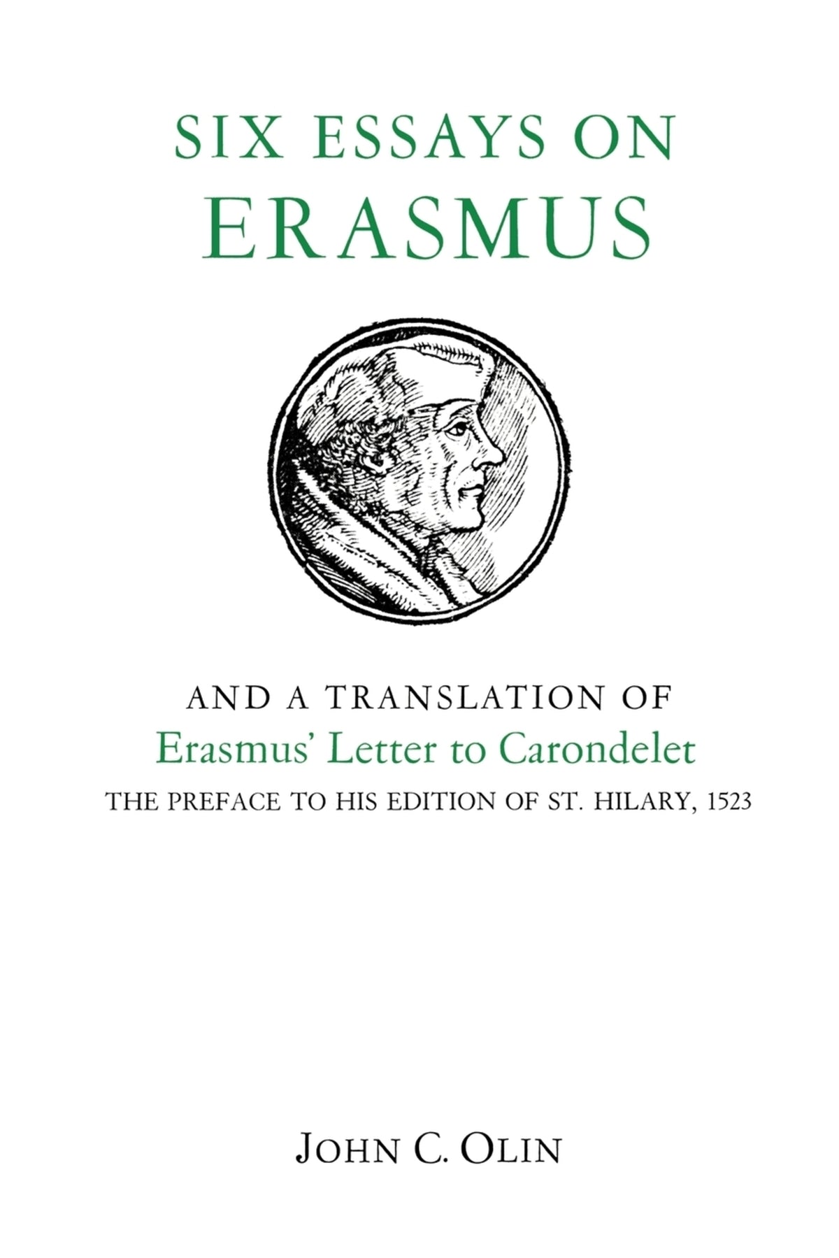 Cover image for Six Essays on Erasmus ISBN 9780823210244