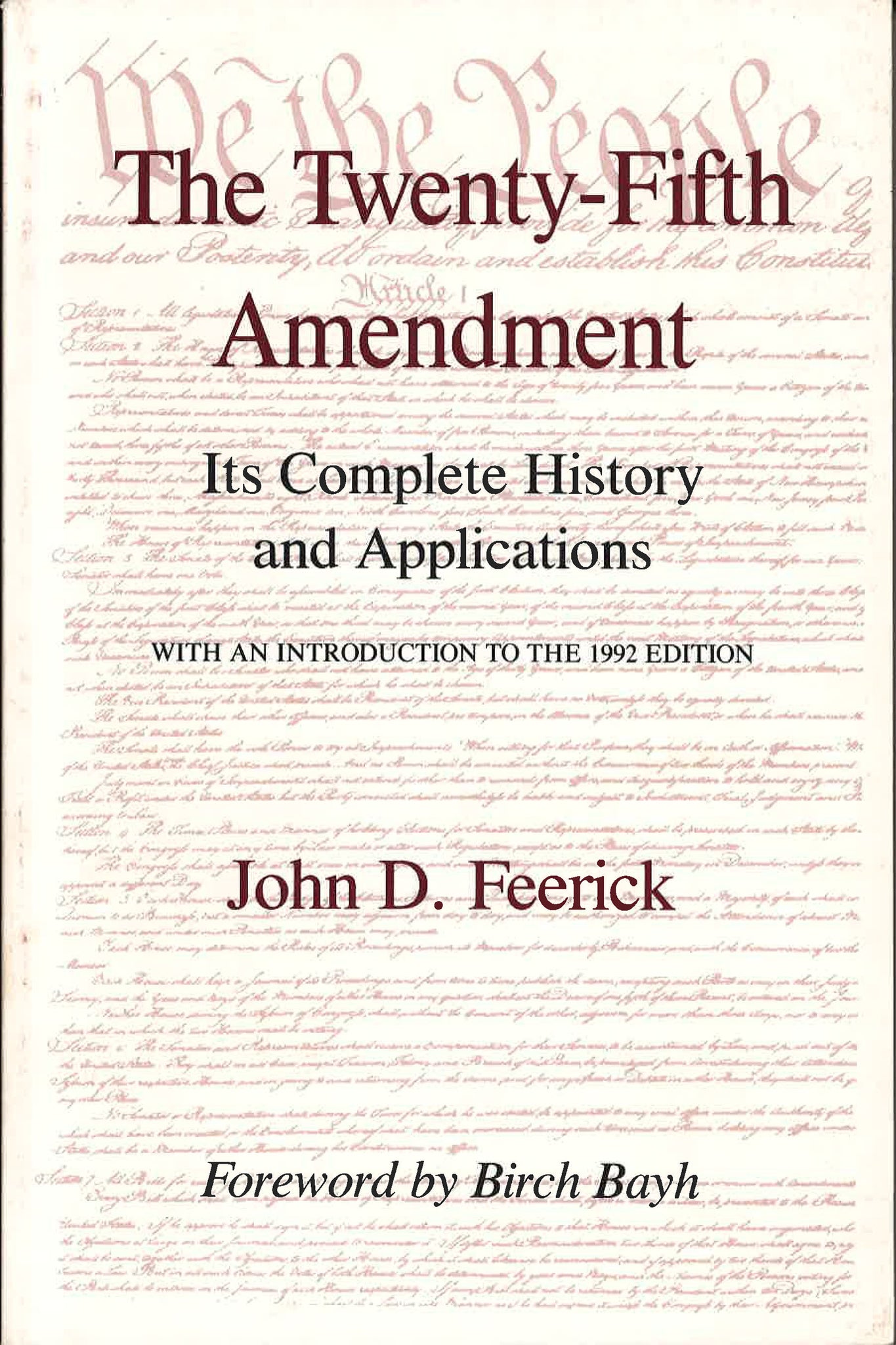 Cover image for The Twenty-Fifth Amendment ISBN 9780823213726