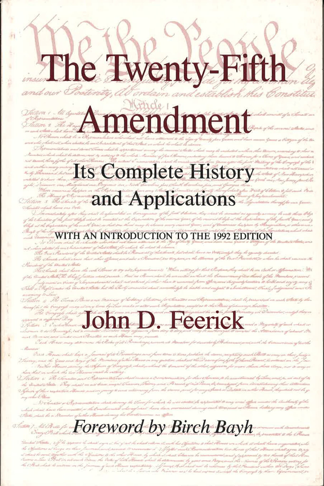Cover image for The Twenty-Fifth Amendment ISBN 9780823213733