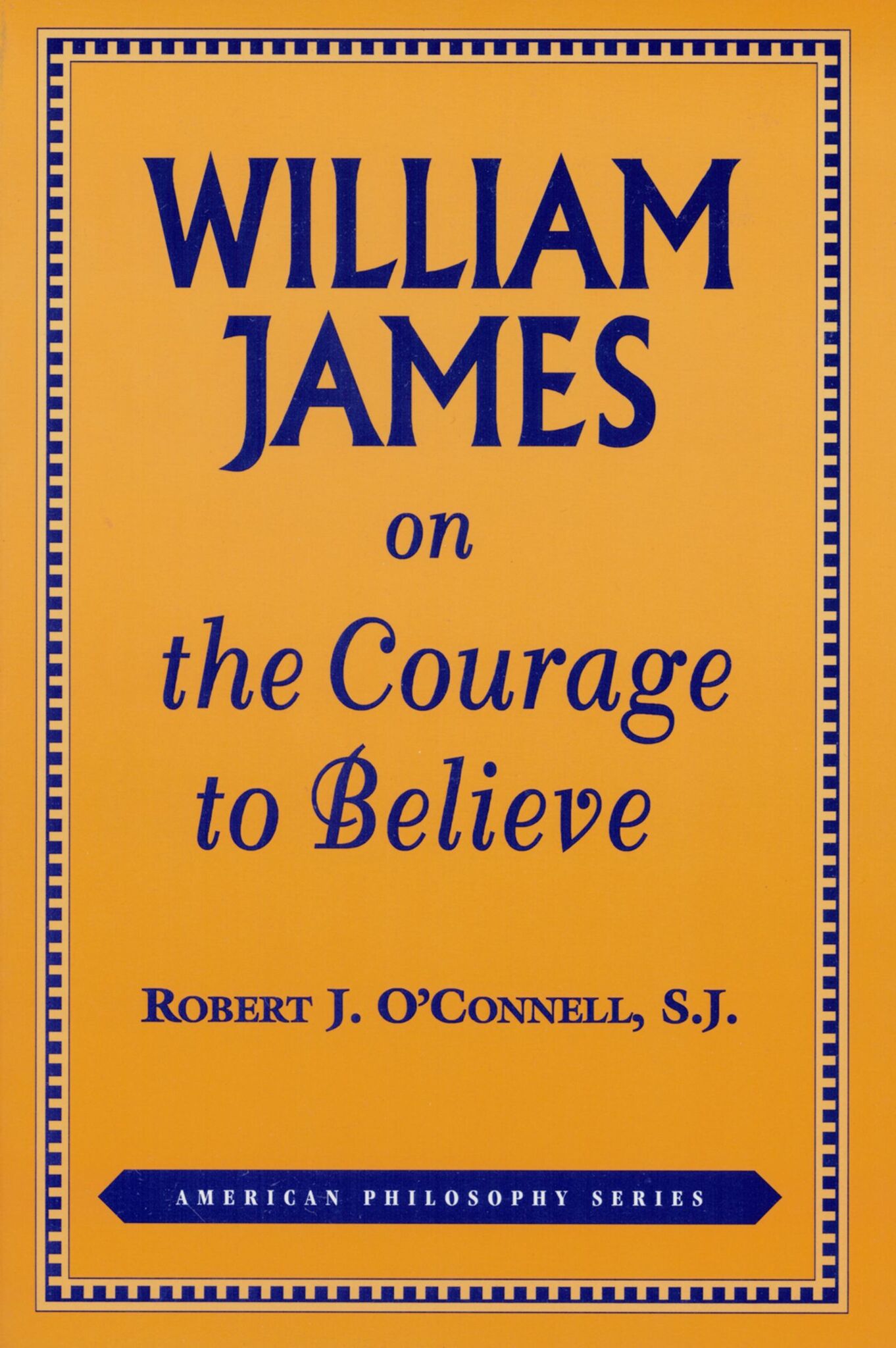 Cover image for William James on the Courage to Believe ISBN 9780823217281