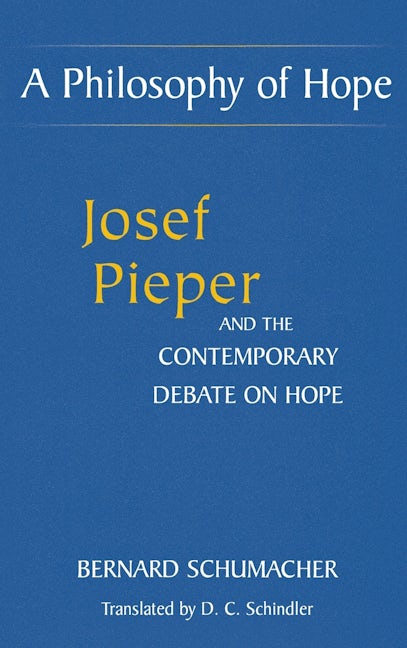 Book cover image for A Philosophy of  Hope ISBN: 9780823222810