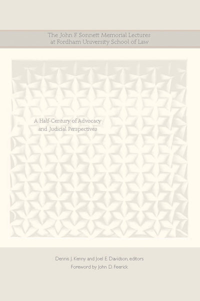 Cover image for The John F. Sonnett Memorial Lectures at Fordham University School of Law, isbn: 9780823276646