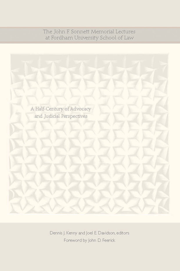Cover image for The John F. Sonnett Memorial Lectures at Fordham University School of Law, isbn: 9780823276646