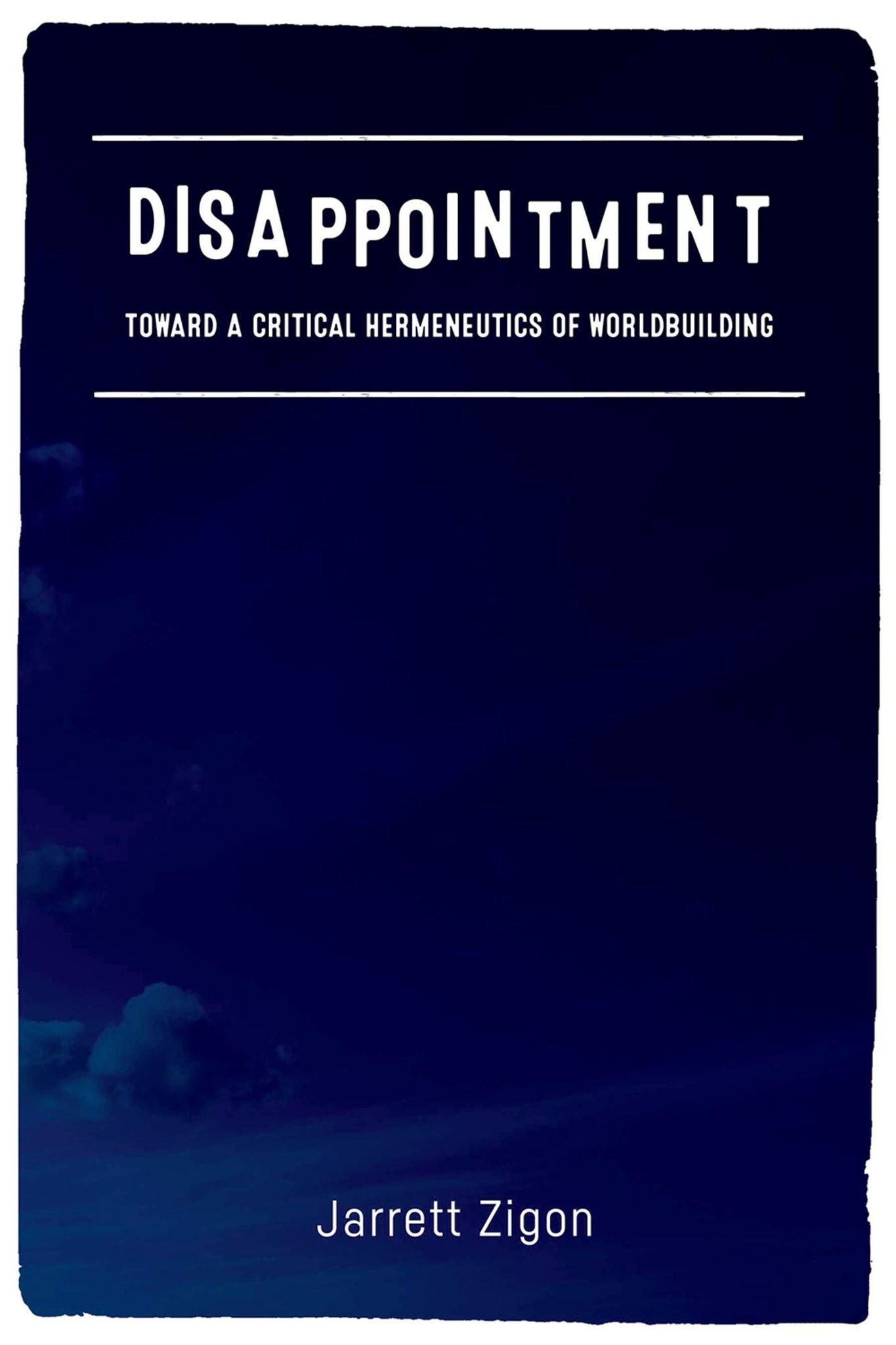 Cover image for Disappointment ISBN 9780823278244
