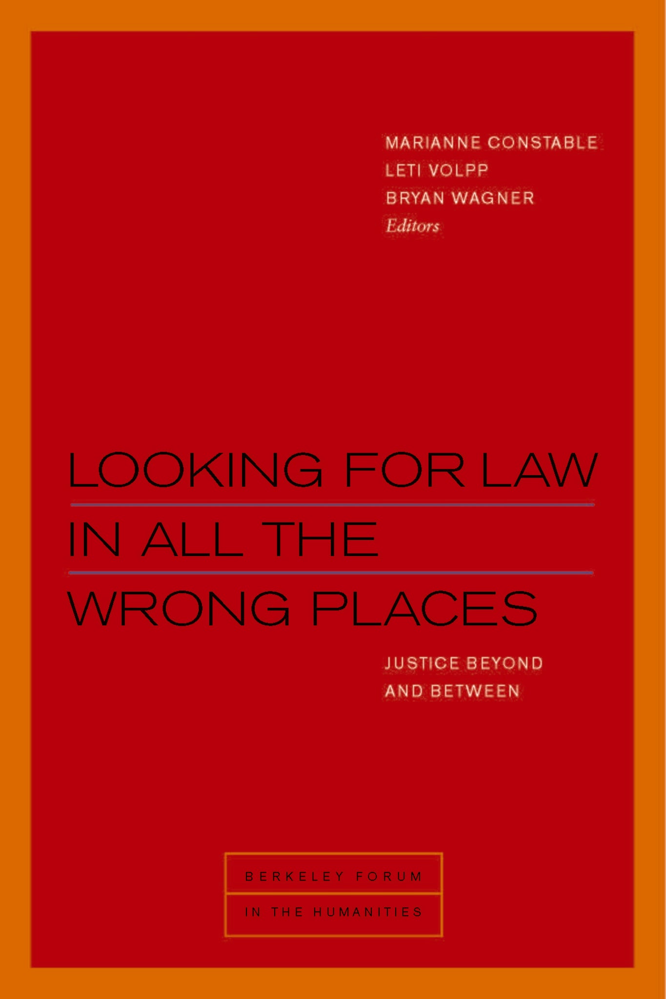 Cover image for Looking for Law in All the Wrong Places ISBN 9780823283705