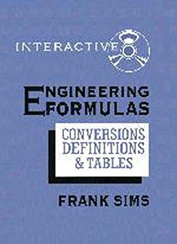 Book cover image for Engineering Formulas: Conversions, Definitions & Tables ISBN: 9780831130879
