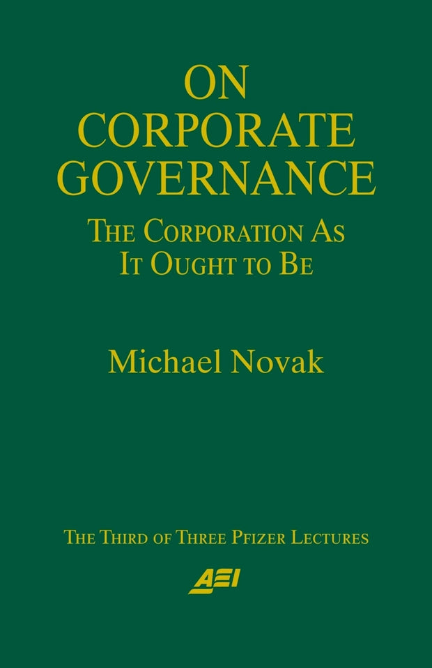 Cover image for On Corporate Governance, isbn: 9780844770826