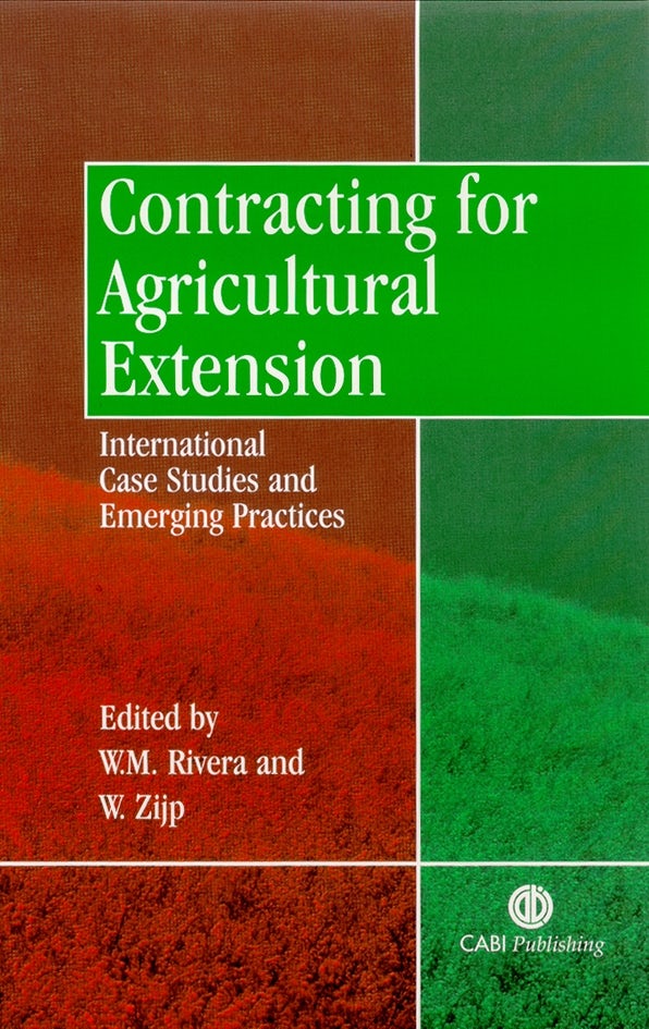 Cover image for Contracting for Agricultural Extension, isbn: 9780851995717