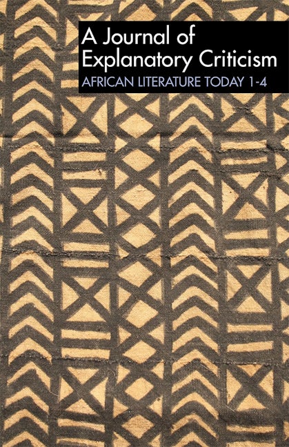Book cover image for ALT 1-4: African Literature Today ISBN: 9780852555064