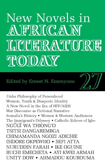 Book cover image for ALT 27 New Novels in African Literature Today ISBN: 9780852555729