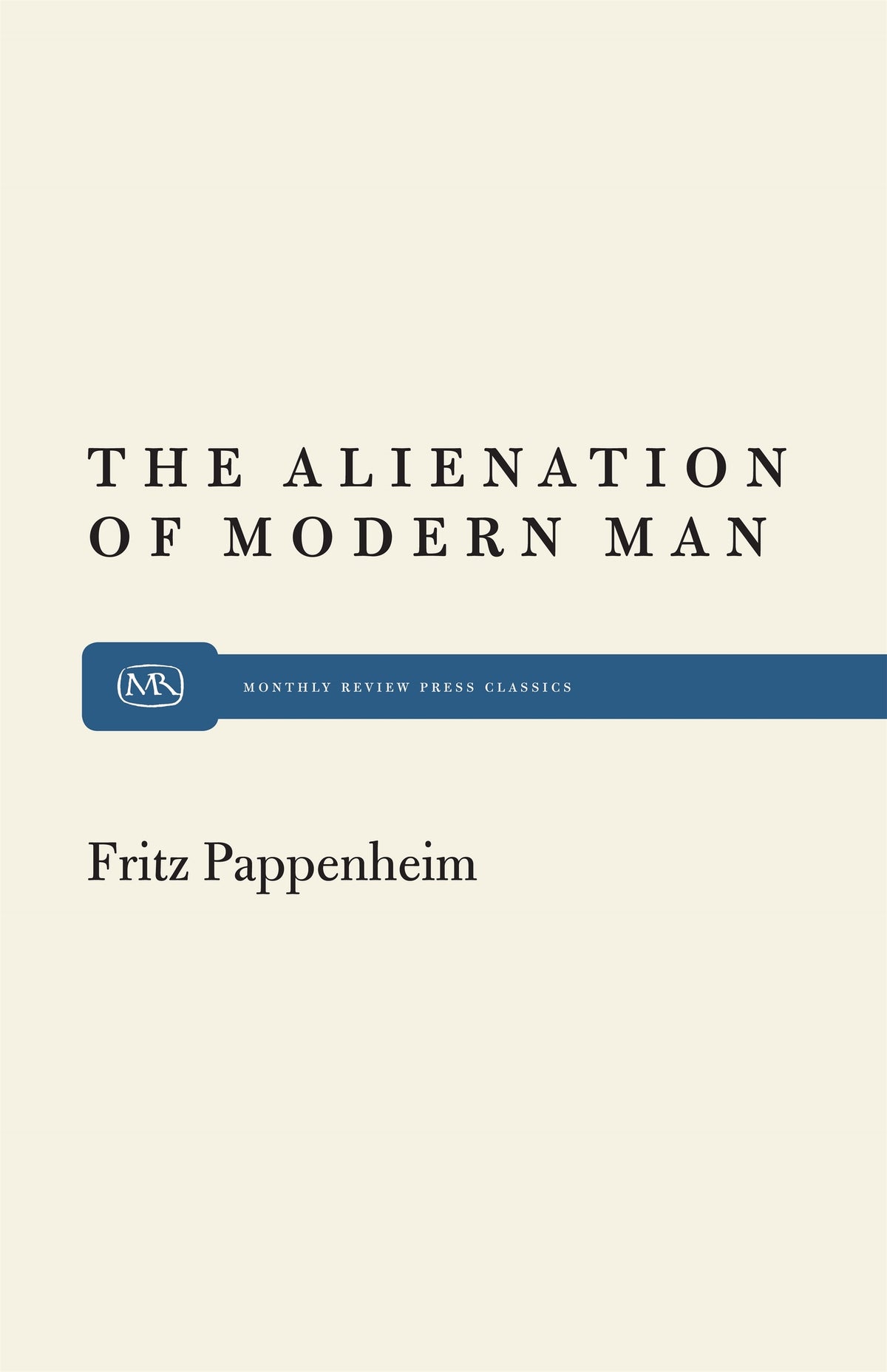 Cover image for Alienation Modern Man ISBN 9780853450054