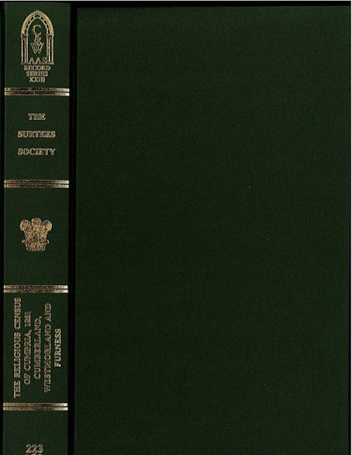 Book cover image for The Religious Census of Cumbria, 1851 ISBN: 9780854440788