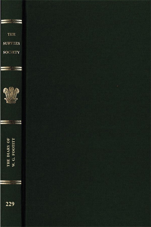 Cover image for The Diary of W. G. Footitt, isbn: 9780854440832