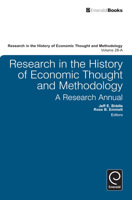 Book cover image for Research in the History of Economic Thought and Methodology ISBN: 9780857240590