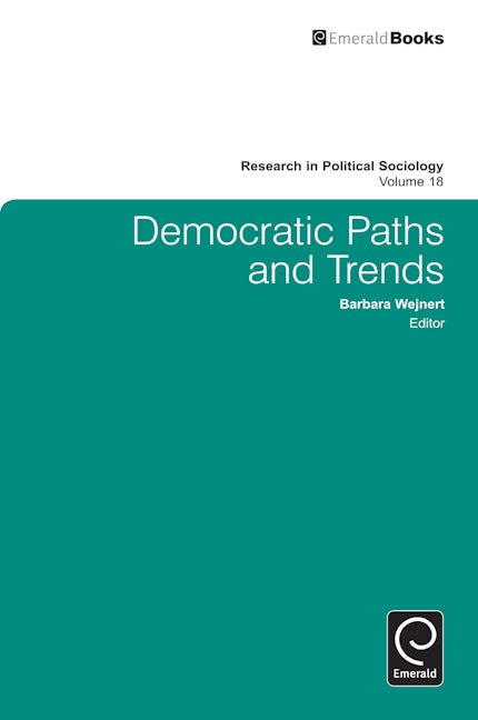 Book cover image for Democratic Paths and Trends ISBN: 9780857240910