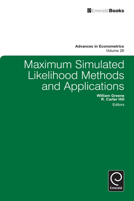 Book cover image for Maximum Simulated Likelihood Methods and Applications ISBN: 9780857241498