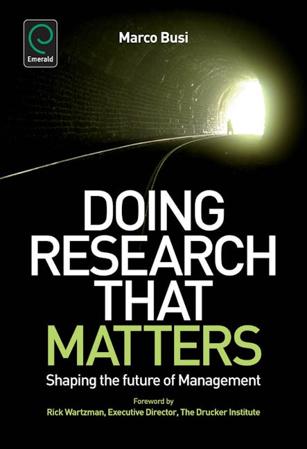 Book cover image for Doing Research That Matters ISBN: 9780857247070