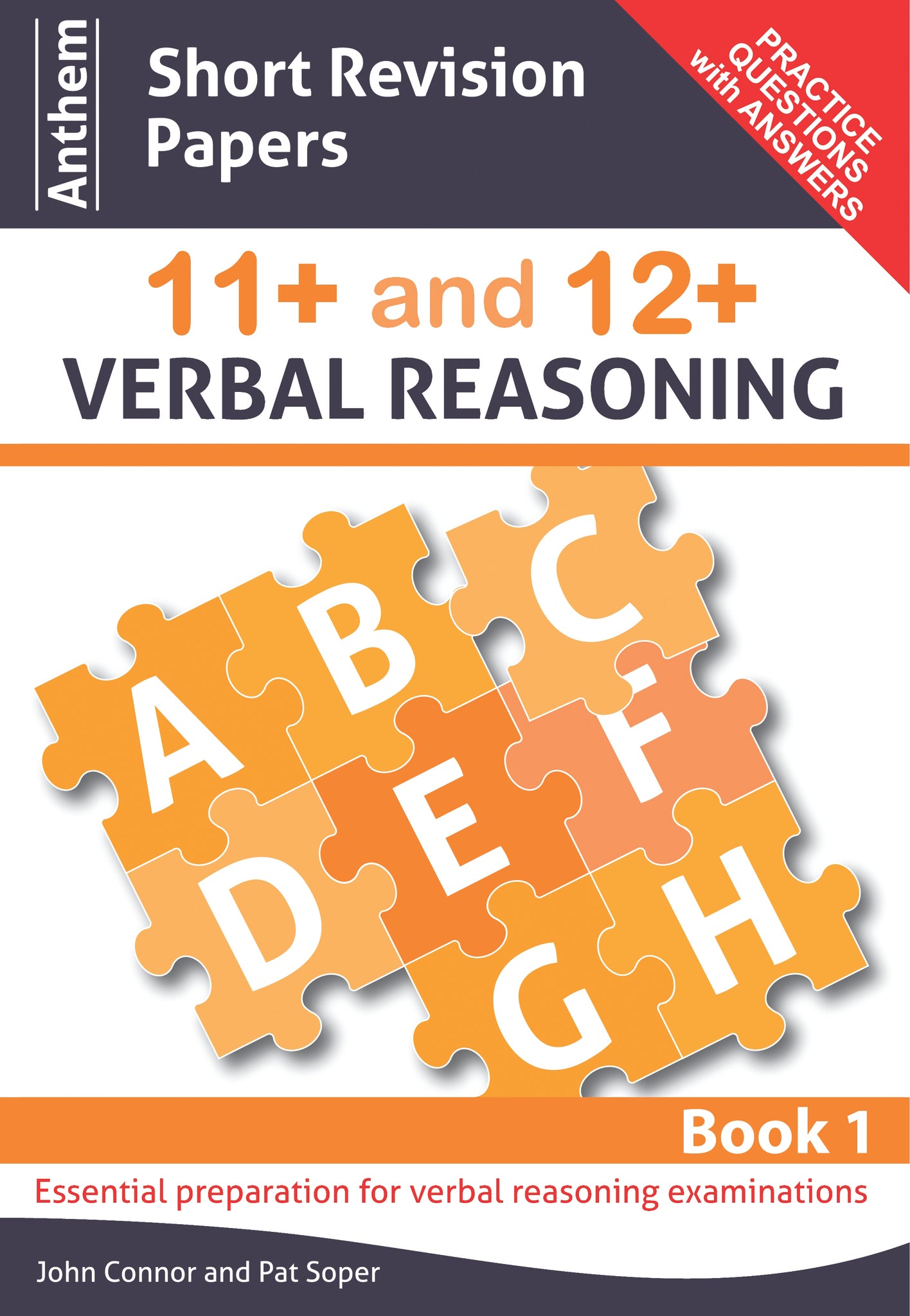 Cover image for Anthem Short Revision Papers 11+ and 12+ Verbal Reasoning Book 1 ISBN 9780857283849