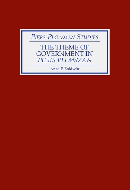 Book cover image for The Theme of Government in Piers Plowman ISBN: 9780859910736