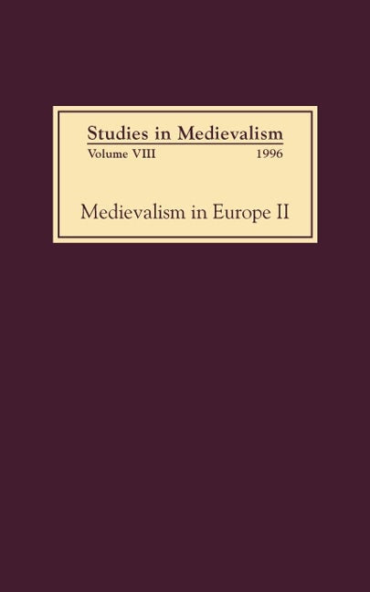 Book cover image for Studies in Medievalism VIII ISBN: 9780859914321