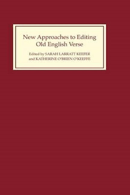 Book cover image for New Approaches to Editing Old English Verse ISBN: 9780859914697