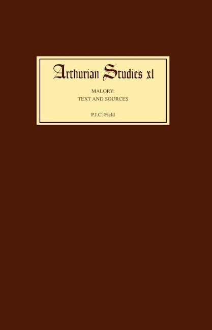 Book cover image for Malory: Texts and Sources ISBN: 9780859915366