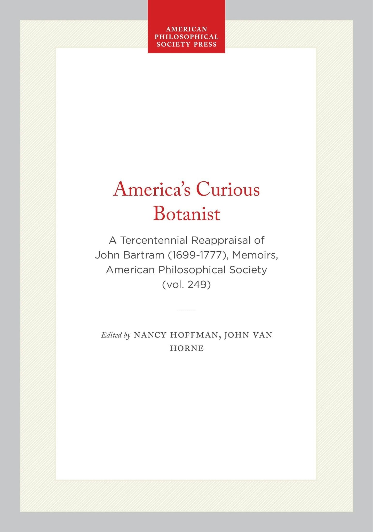 Book cover image for America's Curious Botanist ISBN: 9780871690067