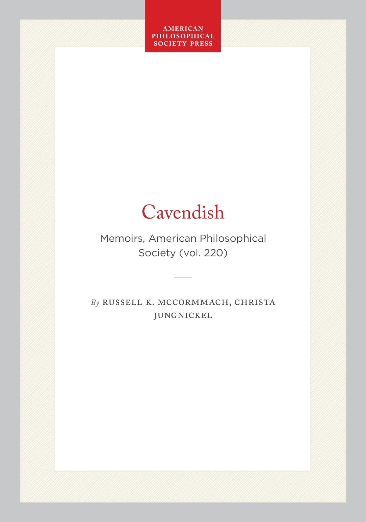 Cover image for Cavendish ISBN 9780871690364