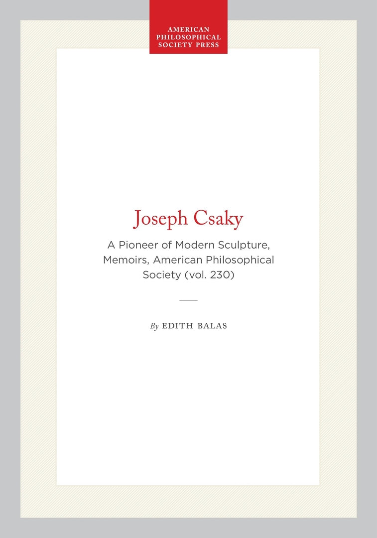 Cover image for Joseph Csaky ISBN 9780871692306