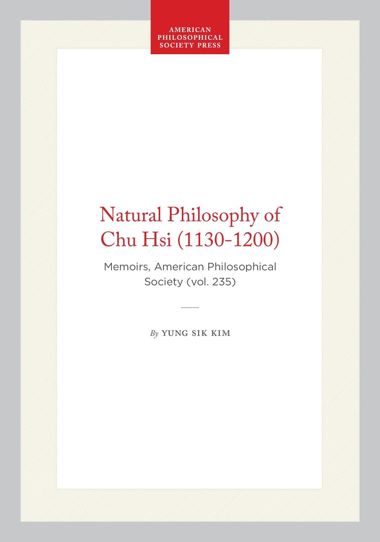 Cover image for Natural Philosophy of Chu Hsi (1130-1200) ISBN 9780871692351