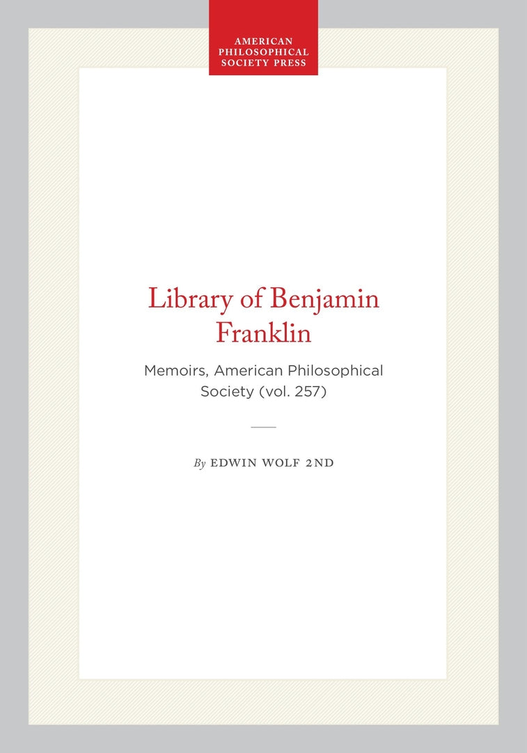 Cover image for Library of Benjamin Franklin ISBN 9780871692573