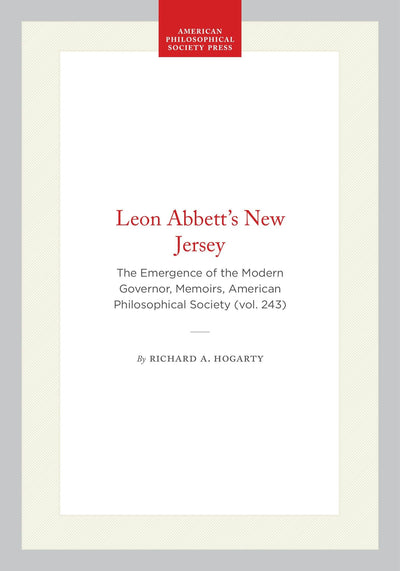 Cover image for Leon Abbett's New Jersey, isbn: 9780871693259
