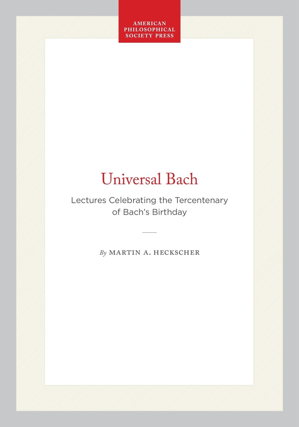 Cover image for Universal Bach ISBN 9780871694263