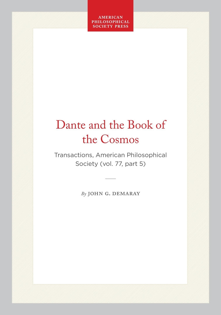 Cover image for Dante and the Book of the Cosmos ISBN 9780871697752