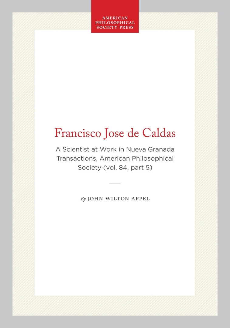 Cover image for Francisco Jose de Caldas ISBN 9780871698452