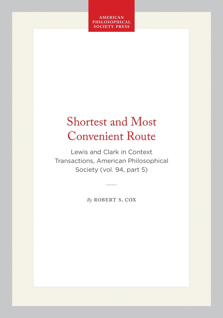 Cover image for Shortest and Most Convenient Route ISBN 9780871699459