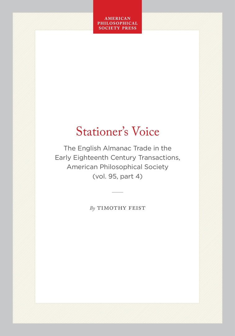 Cover image for Stationer’s Voice ISBN 9780871699541
