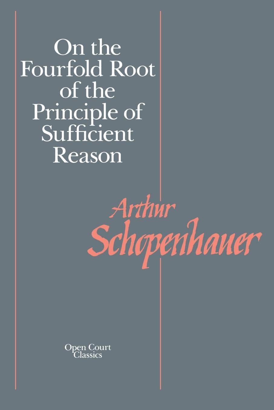 Book cover image for On the Fourfold Root of the Principle of Sufficient Reason ISBN: 9780875482019