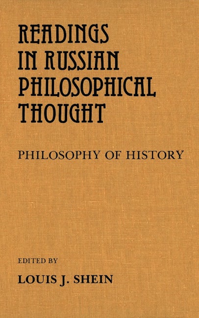 Book cover image for Readings in Russian Philosophical Thought ISBN: 9780889200340