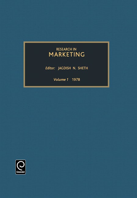 Book cover image for Research in marketing ISBN: 9780892320417