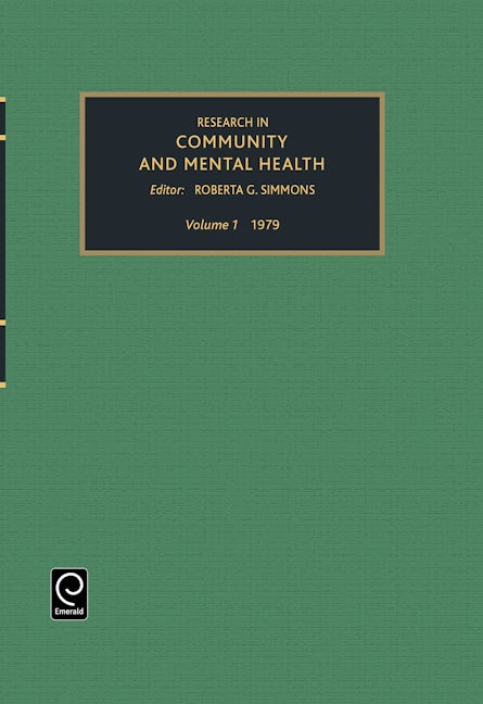 Book cover image for Research in Community and Mental Health ISBN: 9780892320639