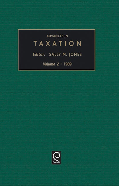 Book cover image for Advances in Taxation ISBN: 9780892327836