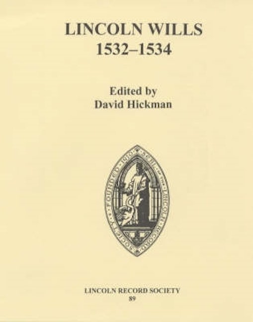 Book cover image for Lincoln Wills, 1532-1534 ISBN: 9780901503664