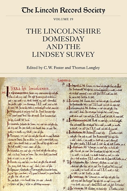 Book cover image for The Lincolnshire Domesday and the Lindsey Survey ISBN: 9780901503756