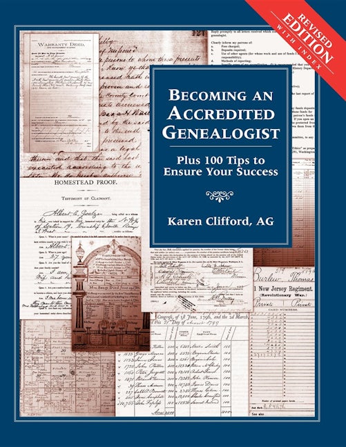 Book cover image for Becoming an Accredited Genealogist ISBN: 9780916489816