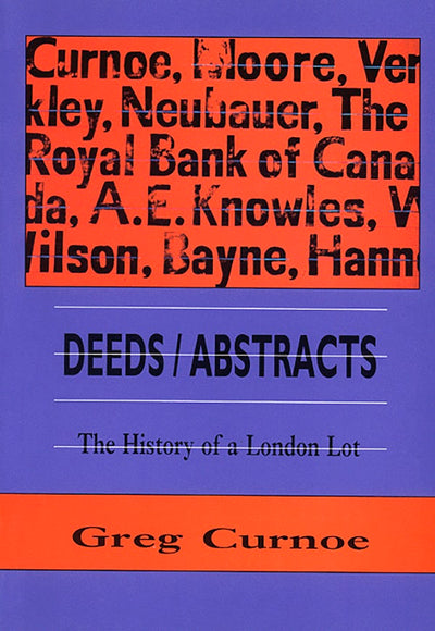 Cover image for Deeds/Abstracts, isbn: 9780919626782