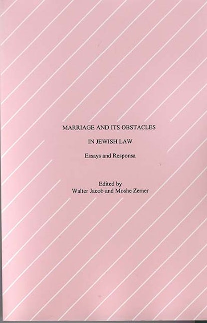 Book cover image for Marriage and Its Obstacles in Jewish Law ISBN: 9780929699103