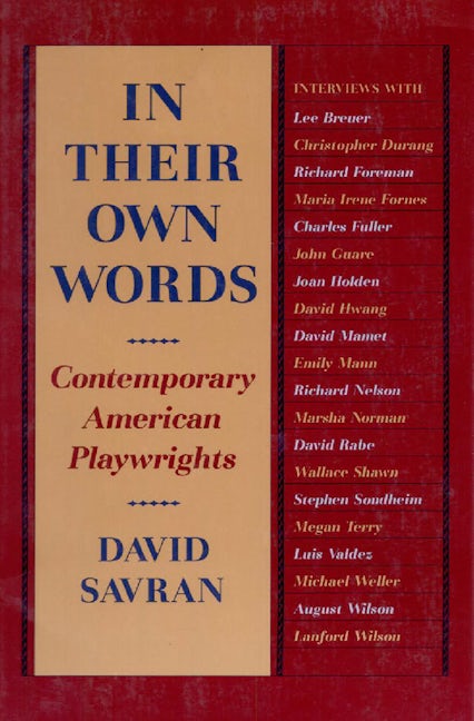 Book cover image for In Their Own Words ISBN: 9780930452704